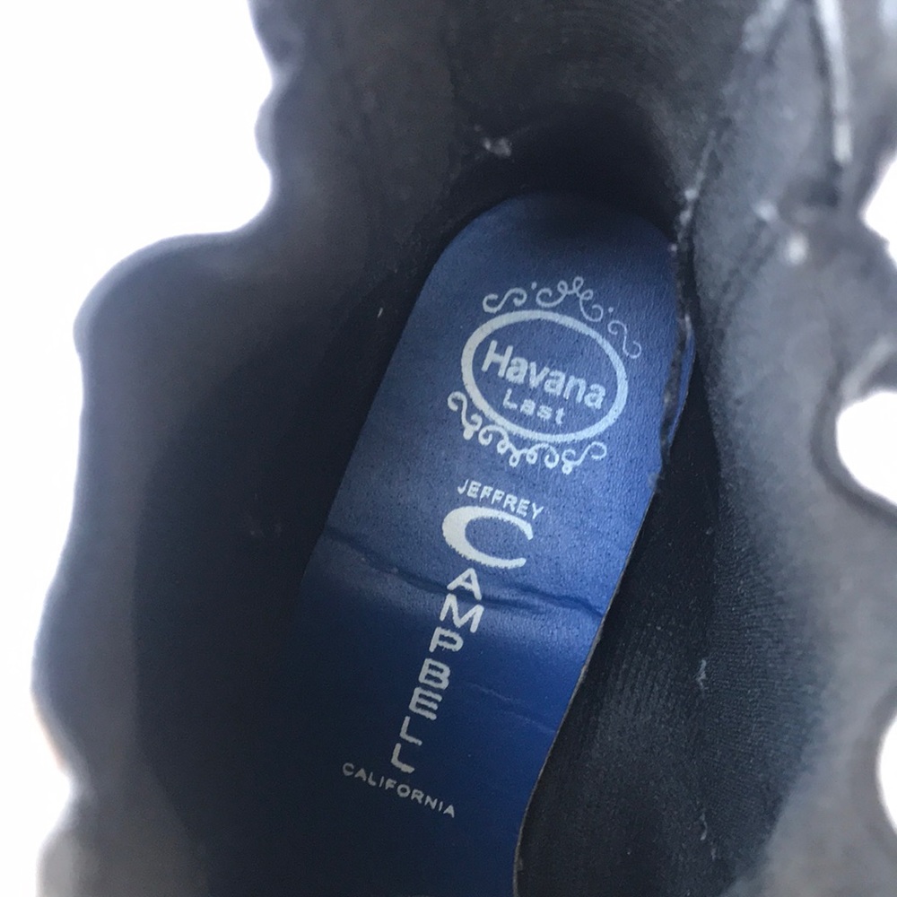 Jeffrey Campbell black ankle rain boots booties 8 - Picture 7 of 8